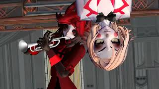 MMD x Hazbin Hotel  Alastor Trolling Lucifer Meme [upl. by Eidnam120]