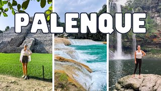 What To Do amp See in Palenque Mexico Travel Vlog  Misol Há Agua Azul amp Palenque Maya Ruins [upl. by Nosdivad527]