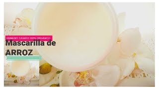 CREMA NATURAL de ARROZ para Cabello Rizado 🥣 MASCARILLA PARA EL CABELLO [upl. by Peppie]