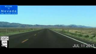 Portland OR to Las Vegas NV Time Lapse Drive [upl. by Vivl873]