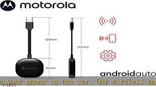 Motorola MA1 Wireless Android Auto Car Adapter  Instant Connection from Smartphone to Car Screen w [upl. by Lertram422]