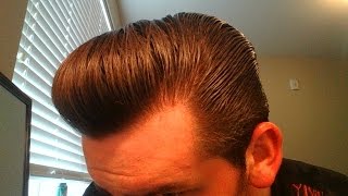 How to Style a Full Pompadour with Thick Wavy Hair Murrays Pomade [upl. by Rolyat]