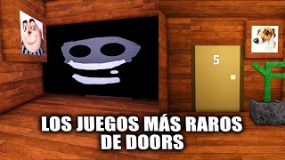 LOS JUEGOS MÁS RAROS DE DOORS 👁️ ROBLOX  DOORS BUT BAD V4 [upl. by Ahsirtap]