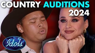 Best Country Auditions SO FAR On American Idol 2024  Idols Global [upl. by Aramois]