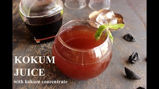 KOKUM JUICE  KOKUM SHARBAT  KOKUM CONCENTRATE RECIPE [upl. by Leff]