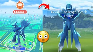 🤯Caught Free ORIGIN DIALGA without ticket in pokemon go [upl. by Neram]