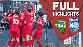 DERBY DAY DOMINATION Chertsey Town vs WampH  Full Highlights [upl. by Hairabez]