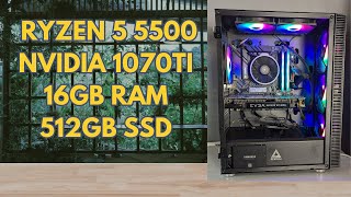 Ryzen 5 5500 amp GTX 1070 TI  Benchmarks  NO FSRDLSS [upl. by Lednic]