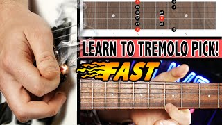 Learn Fast Tremolo Picking On Guitar  Beginner to Intermediate Lesson [upl. by Selrahc320]