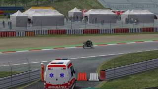 GP Bikes Beta 11b  Cagiva Mito 125  Nurburgring  TV Cameras [upl. by Assecnirp]