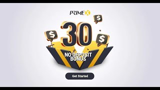 PrimeX offering 30 Forex No Deposit Bonus [upl. by God]