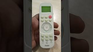 How To Change F to C On Haier Air Conditioner Remote Control Setting Haier AC [upl. by Berglund128]