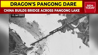 Has China Changed The Game In Pangong Satellite Images Capture Chinese Bridge Across Pangong Lake [upl. by Eedia249]