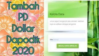 Cara Tambah Peserta Didik Di Luar Dapodik 2020 [upl. by Yentiw523]