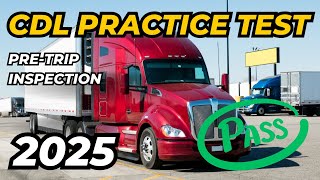 CDL PRACTICE TEST 2025 PreTrip Inspection [upl. by Schellens]