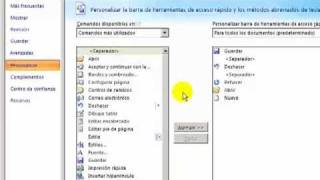 Personalizar la barra de acceso rápido en Word 2007 [upl. by Narut]