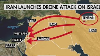 Iran launches 300 drones in attack on Israel [upl. by Trenton549]