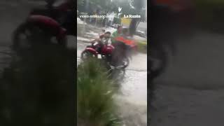 Tlalpan inundado por las lluvias autos quedan varados y bajo el agua [upl. by Wrdna943]