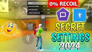 2024 NEW SECRET SETTINGS ⚙️ FREE FIRE  HUD  SENSI  DPI  FREE FIRE HIGHLIGHTS [upl. by Afatsom]