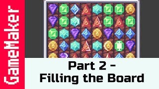 Part 2 Adding PiecesHow to make a Match 3 Game like Candy Crush in GameMaker Studio 2 [upl. by Atenaz667]