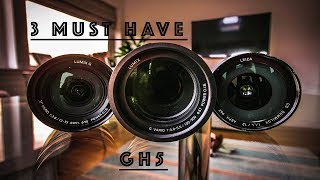 3 MUST HAVE Lenses for the Panasonic GH5  Getting CINEMATIC VIDEO [upl. by Arluene]