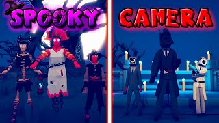 SPOOKY TEAM vs CAMERAMAN TEAM  Totally Accurate Battle Simulator  TABS [upl. by Siger]