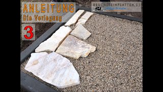 DOKU Teil 3 Anleitung zum verlegen von Estrich für Terrassenplatten Polygonalplatten [upl. by Ardel246]