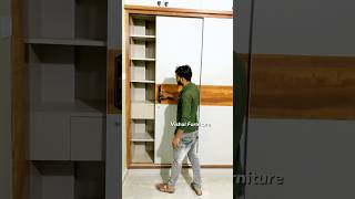 Master bedroom sliding wardrobe design ￼🔥vishalfurniture shortvideo [upl. by Corso]