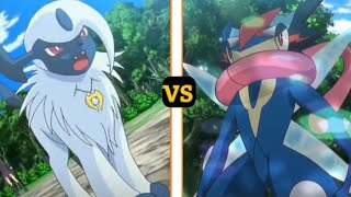 Pokemon Ash greninja vs Mega Absol   Concept battle  4000 subscribers Special Amv [upl. by Namharludba]