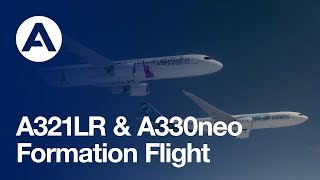 A321LR amp A330neo flying in formation [upl. by Honoria38]