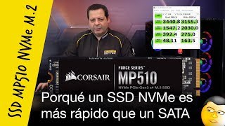 SSD NVMe M2 Corsair MP510 ▶ 6 veces más rápido que un SSD SATAIII 😍 [upl. by Klecka354]