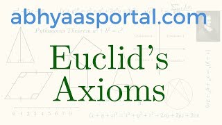 Euclids Axioms [upl. by Notnilk229]