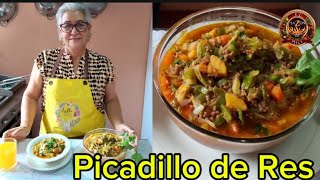 PICADILLO DE RES Paso a Paso Receta Completa I Delicioso Picadillo de Res [upl. by Alleuqram720]