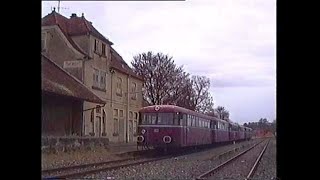 6teilig nach Entringen  Erinnerung an die SchienenbusÄra auf der Ammertalbahn [upl. by Enelehcim]