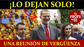 DEJAN SOLO AL REY DE ESPAÑA EN ECUADOR LE ESTALLA EN LA CARA LA XXIX CUMBRE IBEROAMERICANA A NOBOA [upl. by Susejedesoj]