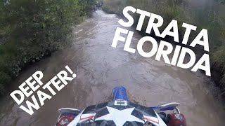 Strata Florida Green Lane  WR450F  Green Laning Wales  Rhayader  Deep Water Crossings [upl. by Orgalim]