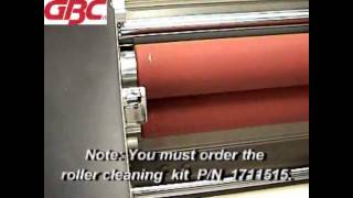 GBC Catena 65  1715840  Cleaning the Heat Rollers Demo Video [upl. by Aplihs]