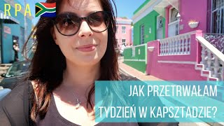 🇿🇦 Czy w RPA jest BEZPIECZNIE Czyli jak przetrwałam tydzień w KAPSZTADZIE  AgnieszkaMP Vlog [upl. by Amlus252]