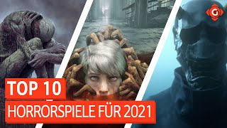 Top 10 Horrorspiele für 2021  TOP 10 [upl. by Assilav]