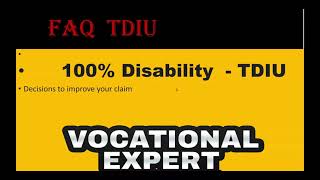 100 VA Disability TDIU FAQ [upl. by Hoebart]