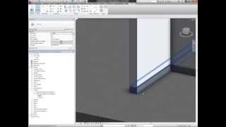 Revit Architecture Applying Skirting using an integrated Wall Sweep [upl. by Aicener]