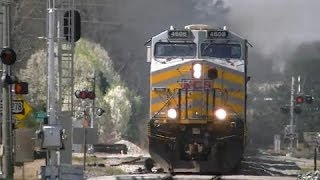 Norfolk Southern 220 EB w KCS Meets 231 NB w M2 in AustellGa 03242014© [upl. by Carilyn700]