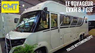 183 Le Voyageur LVXH 87 GJF  luxuriöses Wohnmobil mit innovativem Bettenkonzept von der CMT 24 [upl. by Enaej]