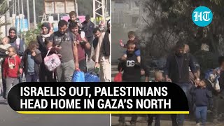 First Victory For Gaza Israeli Soldiers Out From North Palestinians Return Home  Report [upl. by Soelch582]