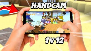 Legendary Hands VS 12 Juggernaut in Bedwars Handcam Blockman GO [upl. by Nelle]