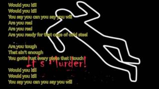 Murder Murder Murder by King 810 lyric Video reupload [upl. by Ashling]