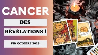 Cancer Des nouvelles  Tirage spécial fin du mois octobre 2023 🔮 [upl. by Llebana]