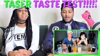 TASER Taste Test CHALLENGE By Dolan Twins REACTION [upl. by Siriso]