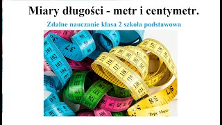 Miary długości  metr i centymetr [upl. by Mahla836]