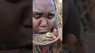 Its Soup Time 😋 Hadzabe tribe cooks the best soup ever😃😋food hadzabetribe breakfast [upl. by Ahtelra515]